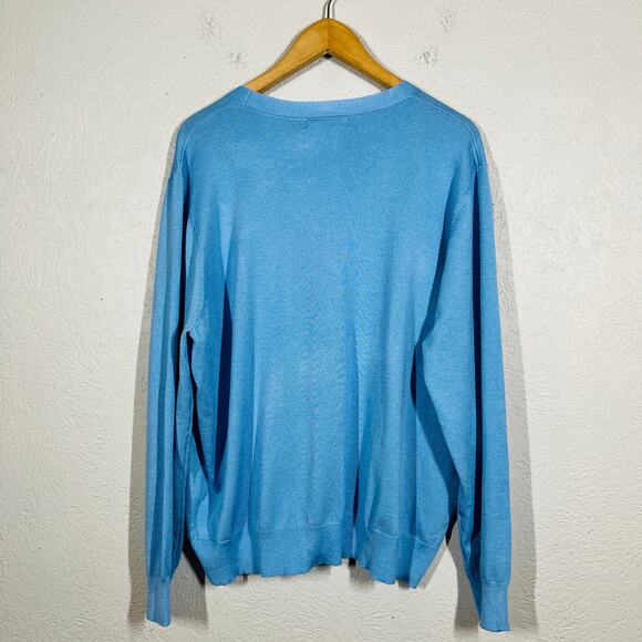 NEW! Grace Karin Button Front Academic Cardigan Granny Sweater Blue - 3XL - Picture 5 of 5